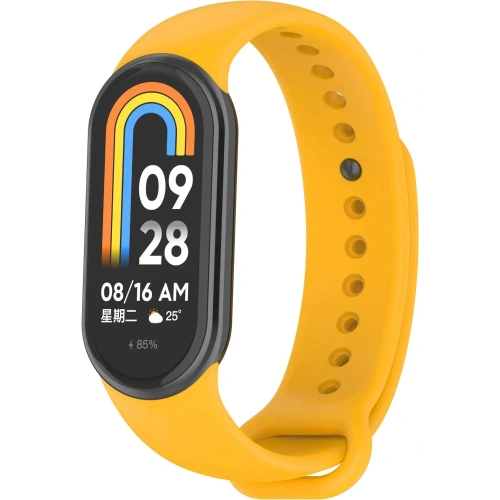 Kup Silikonový pásek Bizon Strap Watch Silicone do Xiaomi Smart Band 9 / 9 NFC / 8 žlutý - BIZ6310 - {ean13} - Sklep Home Screen