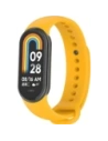 Silikonowy pasek Bizon Strap Watch Silicone do Xiaomi Smart Band 9 / 9 NFC / 8 żółty