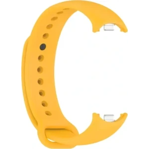 Silikonowy pasek Bizon Strap Watch Silicone do Xiaomi Smart Band 9 / 9 NFC / 8 żółty