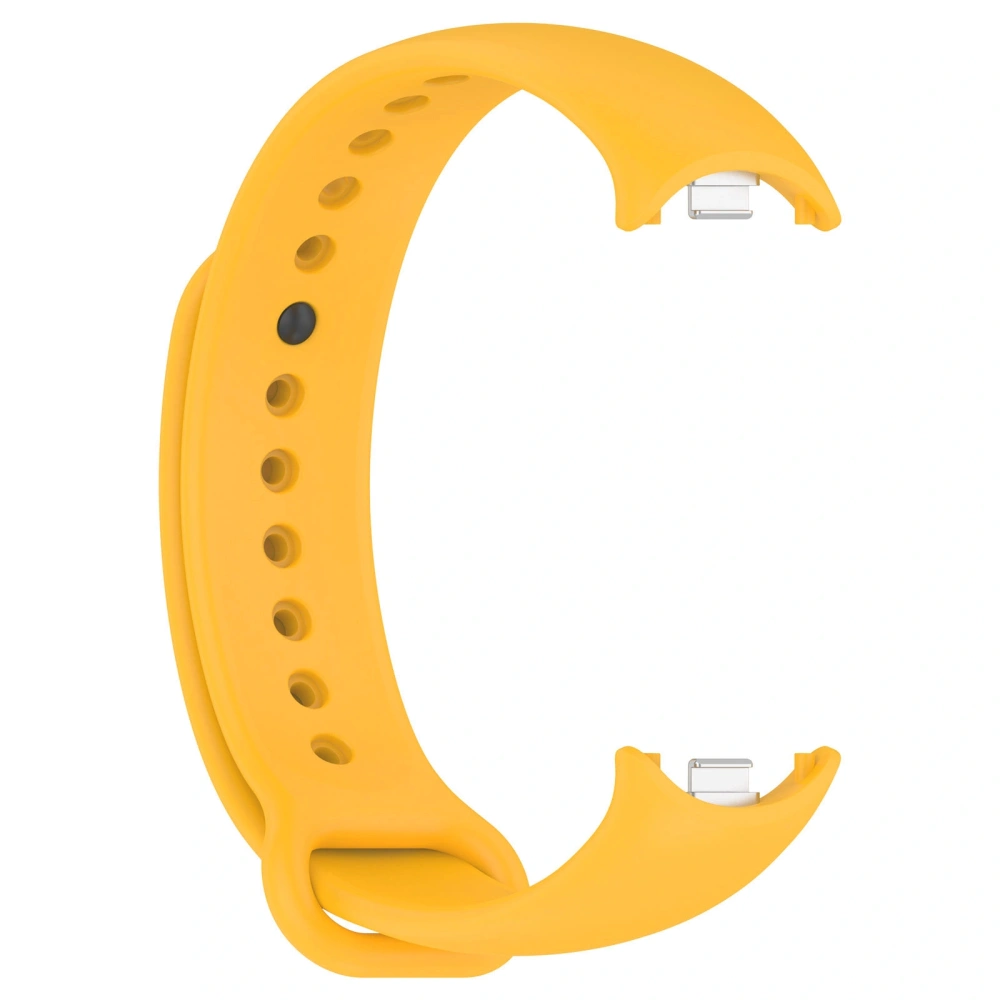 Silikonowy pasek Bizon Strap Watch Silicone do Xiaomi Smart Band 9 / 9 NFC / 8 żółty