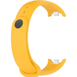 Silikonowy pasek Bizon Strap Watch Silicone do Xiaomi Smart Band 9 / 9 NFC / 8 żółty
