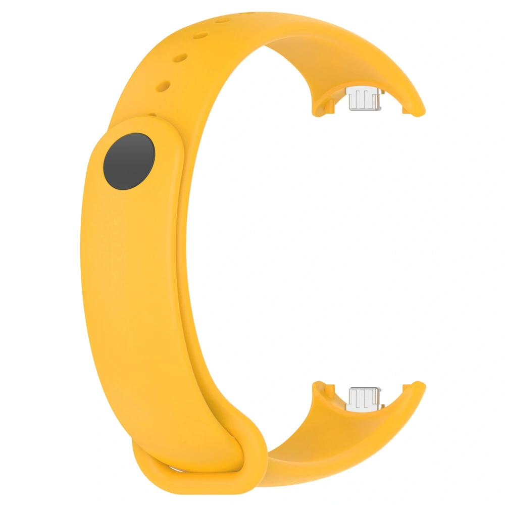 Silikonowy pasek Bizon Strap Watch Silicone do Xiaomi Smart Band 9 / 9 NFC / 8 żółty