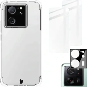 Kup Etui + 2x szkło hartowane na ekran + szkło na obiektyw Bizon Case Clear Pack do Xiaomi 13T / 13T Pro - BIZ6311 - {ean13} - Sklep Home Screen