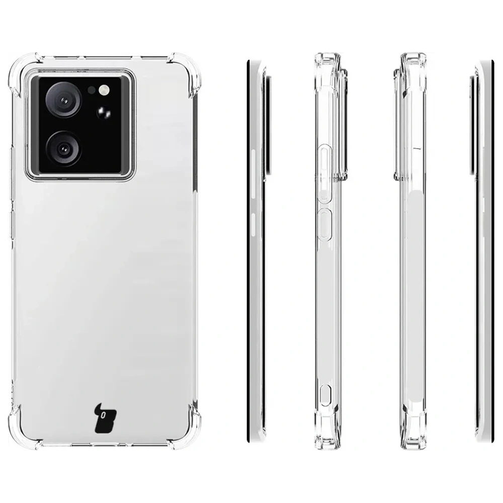 Etui + 2x szkło hartowane na ekran + szkło na obiektyw Bizon Case Clear Pack do Xiaomi 13T / 13T Pro