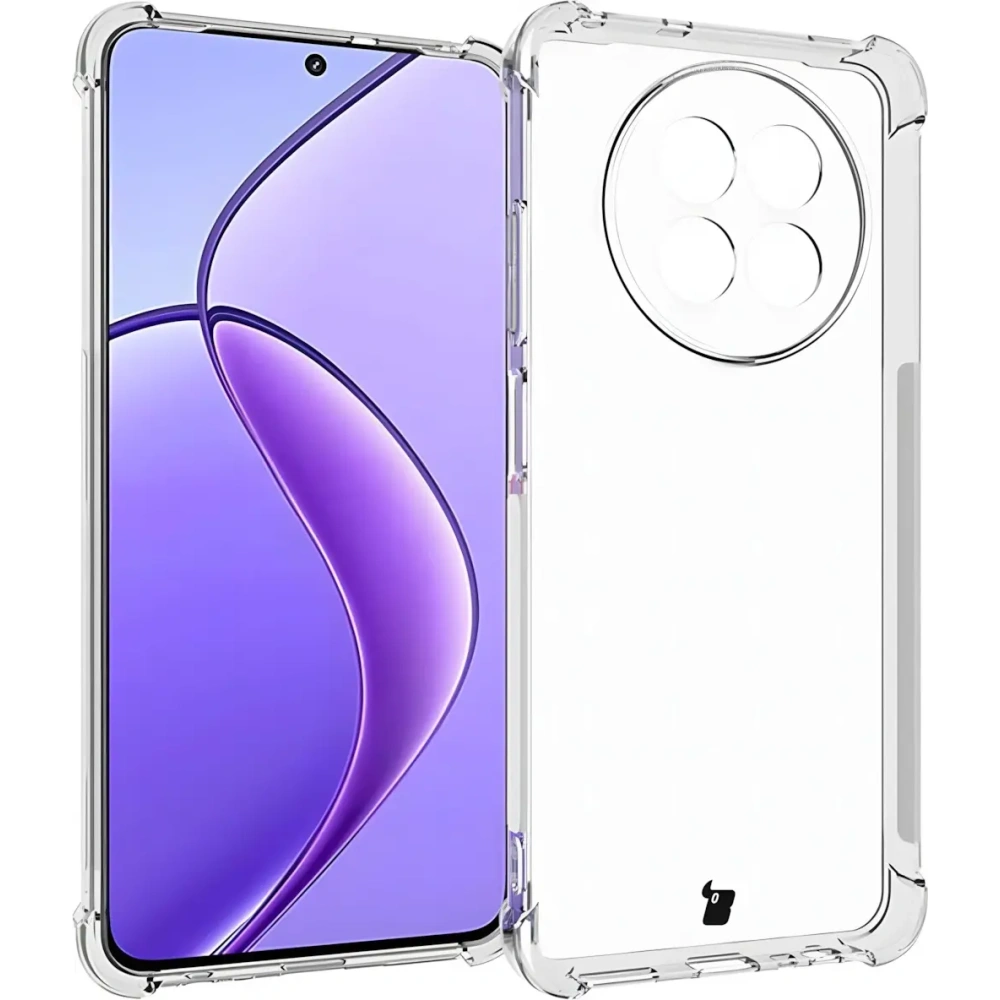 Etui + 2x szkło hartowane na ekran Bizon Case Clear Pack do Realme 12 / 12x