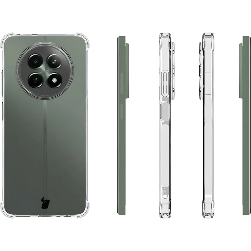 Etui + 2x szkło hartowane na ekran Bizon Case Clear Pack do Realme 12 / 12x