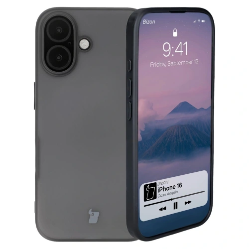 Buy Bizon Case Angelo Apple iPhone 16 smoky with a black frame - BIZ6314 - {ean13} - Home Screen Store Europe