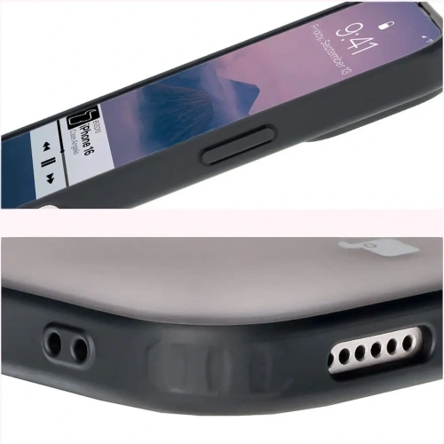 Buy Bizon Case Angelo Apple iPhone 16 smoky with a black frame - BIZ6314 - {ean13} - Home Screen Store Europe