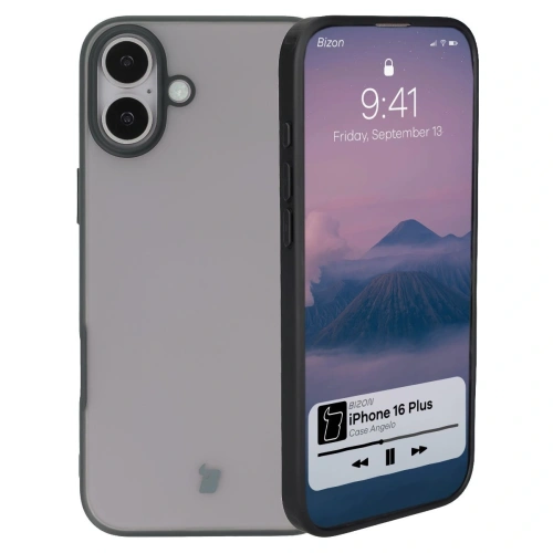 Buy Bizon Case Angelo Apple iPhone 16 Plus smoky with a black frame - BIZ6315 - {ean13} - Home Screen Store Europe