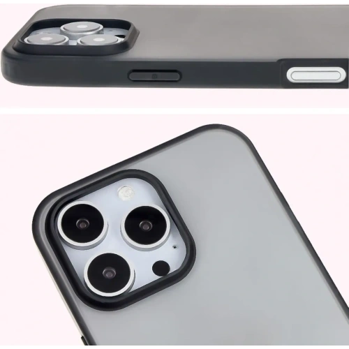 Buy Bizon Case Angelo Apple iPhone 16 Pro Max smoky with a black frame - BIZ6317 - {ean13} - Home Screen Store Europe