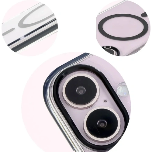 Kup Etui z pierścieniem magnetycznym Bizon Case Marco do Apple iPhone 16 przezroczyste z czarną ramką - BIZ6318 - {ean13} - Sklep Home Screen