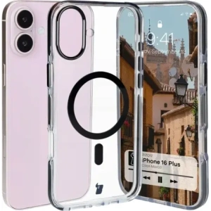 Kup Bizon Case Marco Apple iPhone 16 Plus transparent cu ramă neagră - BIZ6319 - {ean13} - Sklep Home Screen