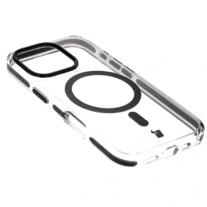 Kup Etui z pierścieniem magnetycznym Bizon Case Marco do Apple iPhone 16 Pro przezroczyste z czarną ramką - BIZ6320 - {ean13} - Sklep Home Screen