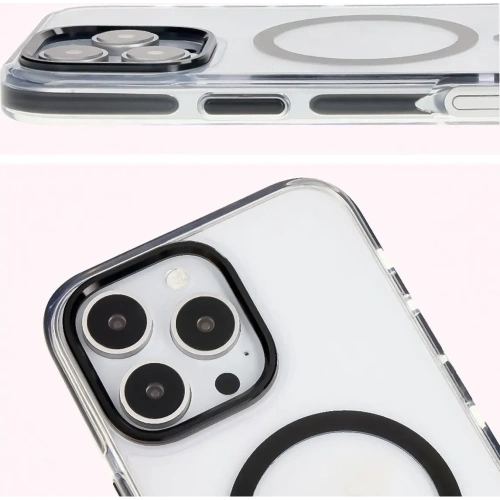 Kup Bizon Case Marco Apple iPhone 16 Pro transparent cu ramă neagră - BIZ6320 - {ean13} - Sklep Home Screen