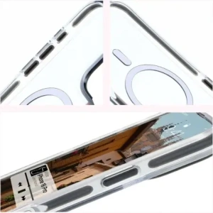 Kup Etui z pierścieniem magnetycznym Bizon Case Marco do Apple iPhone 16 Pro przezroczyste z czarną ramką - BIZ6320 - {ean13} - Sklep Home Screen