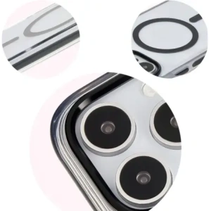 Kup Etui z pierścieniem magnetycznym Bizon Case Marco do Apple iPhone 16 Pro przezroczyste z czarną ramką - BIZ6320 - {ean13} - Sklep Home Screen