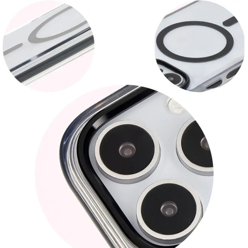 Kup Etui z pierścieniem magnetycznym Bizon Case Marco do Apple iPhone 16 Pro przezroczyste z czarną ramką - BIZ6320 - {ean13} - Sklep Home Screen