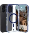 Bizon Case Marco Apple iPhone 16 clear with blue frame