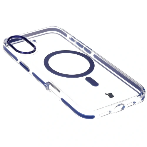 Kup Etui s magnetickým kroužkem Bizon Case Marco pro Apple iPhone 16 průhledné s modrým rámem - BIZ6321 - {ean13} - Sklep Home Screen