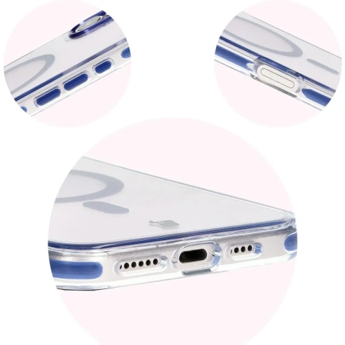 Kup Bizon Case Marco Apple iPhone 16 transparent cu ramă albastră - BIZ6321 - {ean13} - Sklep Home Screen