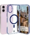 Kup Etui z pierścieniem magnetycznym Bizon Case Marco do Apple iPhone 16 Plus przezroczyste z niebieską ramką - BIZ6322 - {ean13} - Sklep Home Screen