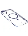 Kup Etui z pierścieniem magnetycznym Bizon Case Marco do Apple iPhone 16 Plus przezroczyste z niebieską ramką - BIZ6322 - {ean13} - Sklep Home Screen