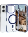 Bizon Case Marco Apple iPhone 16 Pro clear with blue frame