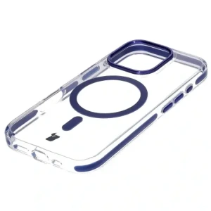 Kup Etui z pierścieniem magnetycznym Bizon Case Marco do Apple iPhone 16 Pro przezroczyste z niebieską ramką - BIZ6323 - {ean13} - Sklep Home Screen