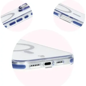 Kup Etui z pierścieniem magnetycznym Bizon Case Marco do Apple iPhone 16 Pro przezroczyste z niebieską ramką - BIZ6323 - {ean13} - Sklep Home Screen