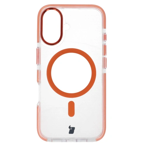 Kup Etui s magnetickým kroužkem Bizon Case Marco pro Apple iPhone 16 průhledné s oranžovým rámečkem - BIZ6324 - {ean13} - Sklep Home Screen
