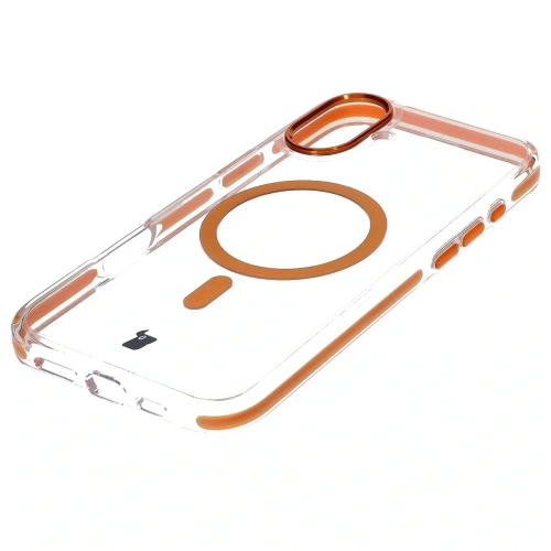 Kup Etui s magnetickým kroužkem Bizon Case Marco pro Apple iPhone 16 Plus průhledné s oranžovým rámem - BIZ6325 - {ean13} - Sklep Home Screen