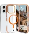 Kup Etui s magnetickým kroužkem Bizon Case Marco pro Apple iPhone 16 Pro průhledné s oranžovým rámem - BIZ6326 - {ean13} - Sklep Home Screen