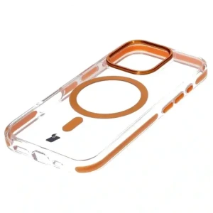 Kup Etui z pierścieniem magnetycznym Bizon Case Marco do Apple iPhone 16 Pro przezroczyste z pomarańczową ramką - BIZ6326 - {ean13} - Sklep Home Screen