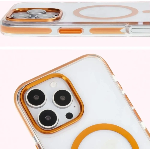 Buy Bizon Case Marco Apple iPhone 16 Pro clear with orange frame - BIZ6326 - {ean13} - Home Screen Store Europe