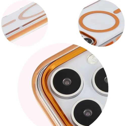 Buy Bizon Case Marco Apple iPhone 16 Pro clear with orange frame - BIZ6326 - {ean13} - Home Screen Store Europe