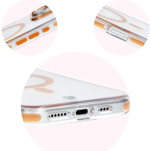 Buy Bizon Case Marco Apple iPhone 16 Pro clear with orange frame - BIZ6326 - {ean13} - Home Screen Store Europe
