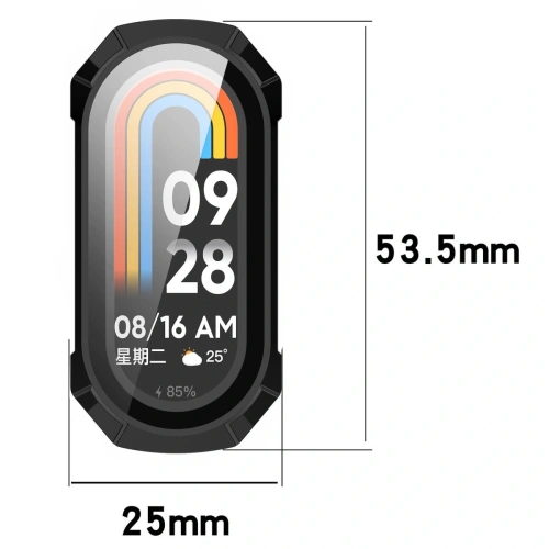 Kup Bizon Case+Glass Watch Xiaomi Smart Band 9 fekete - BIZ6327 - {ean13} - Sklep Home Screen