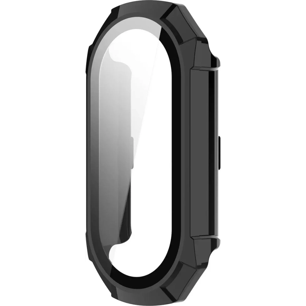 Etui ze szkłem do zegarka Bizon Case+Glass Watch do Xiaomi Smart Band 9 czarne