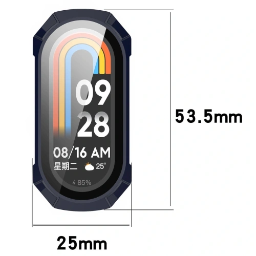 Kup Etui ze szkłem do zegarka Bizon Case+Glass Watch do Xiaomi Smart Band 9 niebieskie - BIZ6328 - {ean13} - Sklep Home Screen