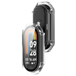 Kup Etui se sklem pro hodinky Bizon Case+Glass Watch pro Xiaomi Smart Band 9 průhledné - BIZ6329 - {ean13} - Sklep Home Screen