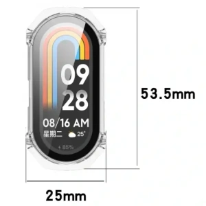 Kup Etui se sklem pro hodinky Bizon Case+Glass Watch pro Xiaomi Smart Band 9 průhledné - BIZ6329 - {ean13} - Sklep Home Screen