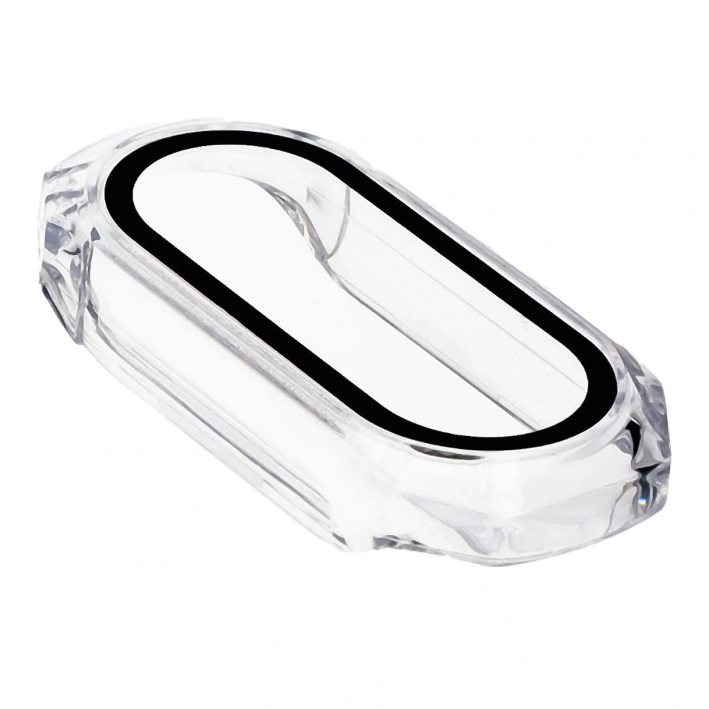 Etui ze szkłem do zegarka Bizon Case+Glass Watch do Xiaomi Smart Band 9 przeźroczyste