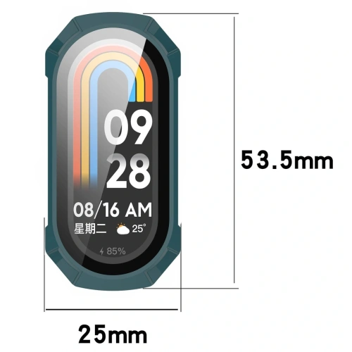 Kup Etui ze szkłem do zegarka Bizon Case+Glass Watch do Xiaomi Smart Band 9 zielone - BIZ6330 - {ean13} - Sklep Home Screen