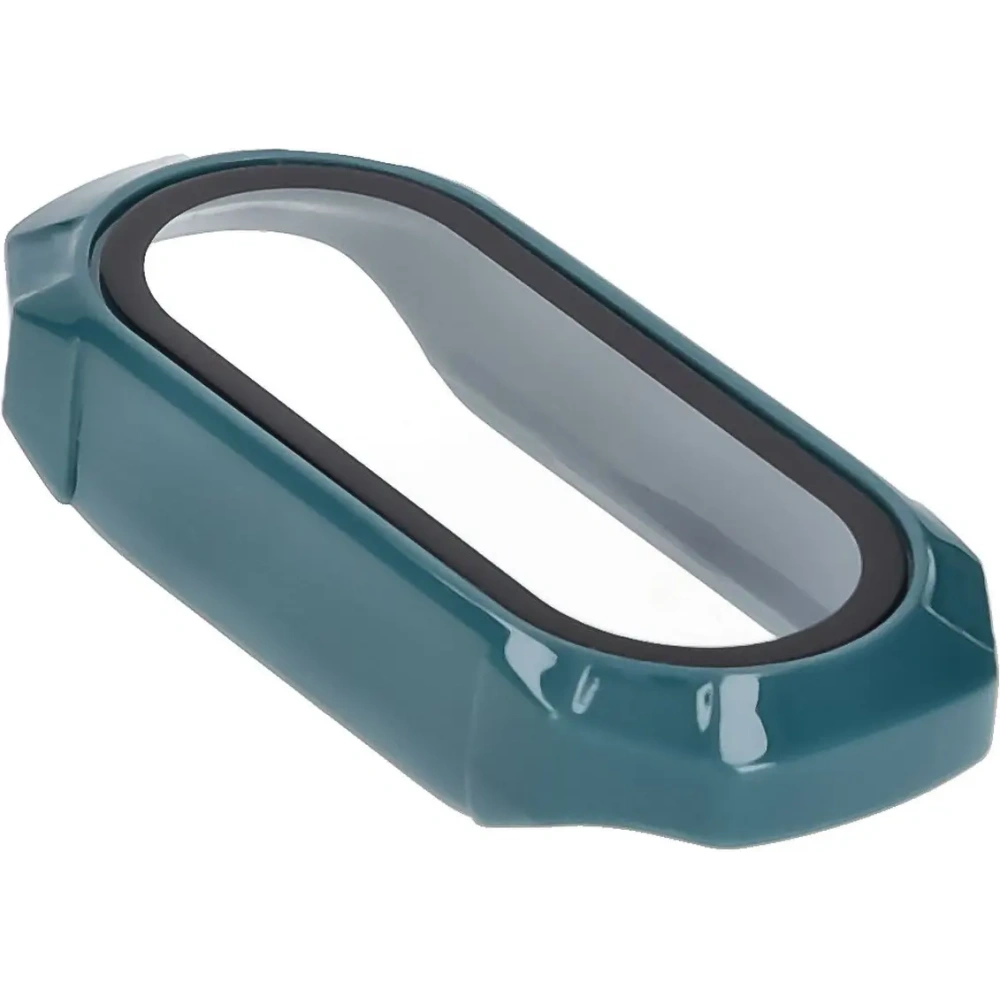Etui ze szkłem do zegarka Bizon Case+Glass Watch do Xiaomi Smart Band 9 zielone
