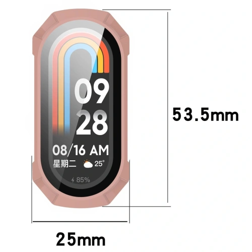 Kup Etui ze szkłem do zegarka Bizon Case+Glass Watch do Xiaomi Smart Band 9 różowe - BIZ6331 - {ean13} - Sklep Home Screen
