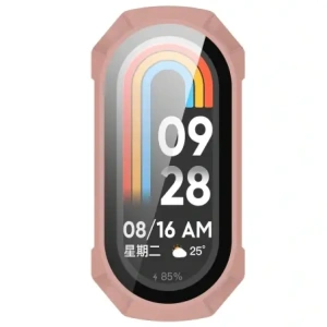 Kup Etui ze szkłem do hodinek Bizon Case+Glass Watch do Xiaomi Smart Band 9 růžové - BIZ6331 - {ean13} - Sklep Home Screen