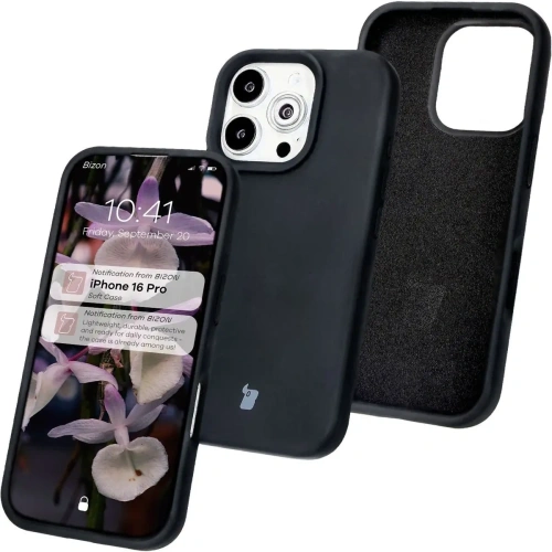 Buy Bizon Soft Case Apple iPhone 16 Pro black - BIZ6332 - {ean13} - Home Screen Store Europe