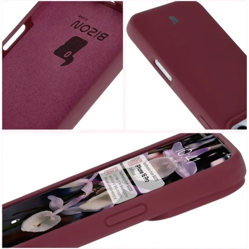 Buy Bison Soft Case silicone case for Apple iPhone 16 Pro dark purple - BIZ6334 - {ean13} - Home Screen Store Europe