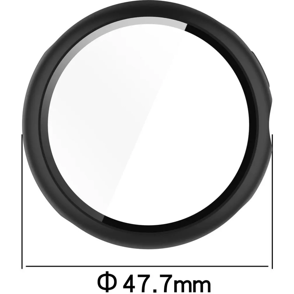 Etui ze szkłem do zegarka Bizon Case+Glass Watch do Google Pixel Watch 3 45mm czarne