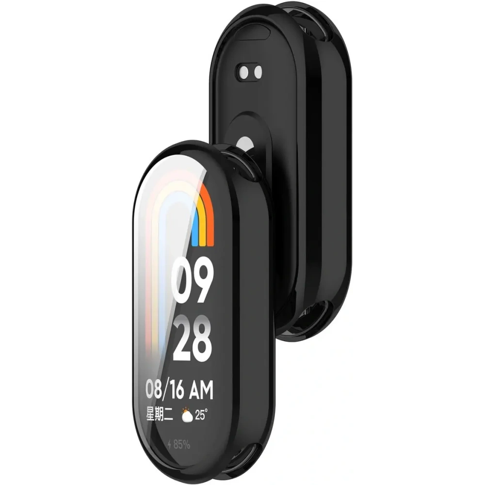 Etui z osłoną ekranu Bizon Case Watch Felipe do Xiaomi Smart Band 9 czarne